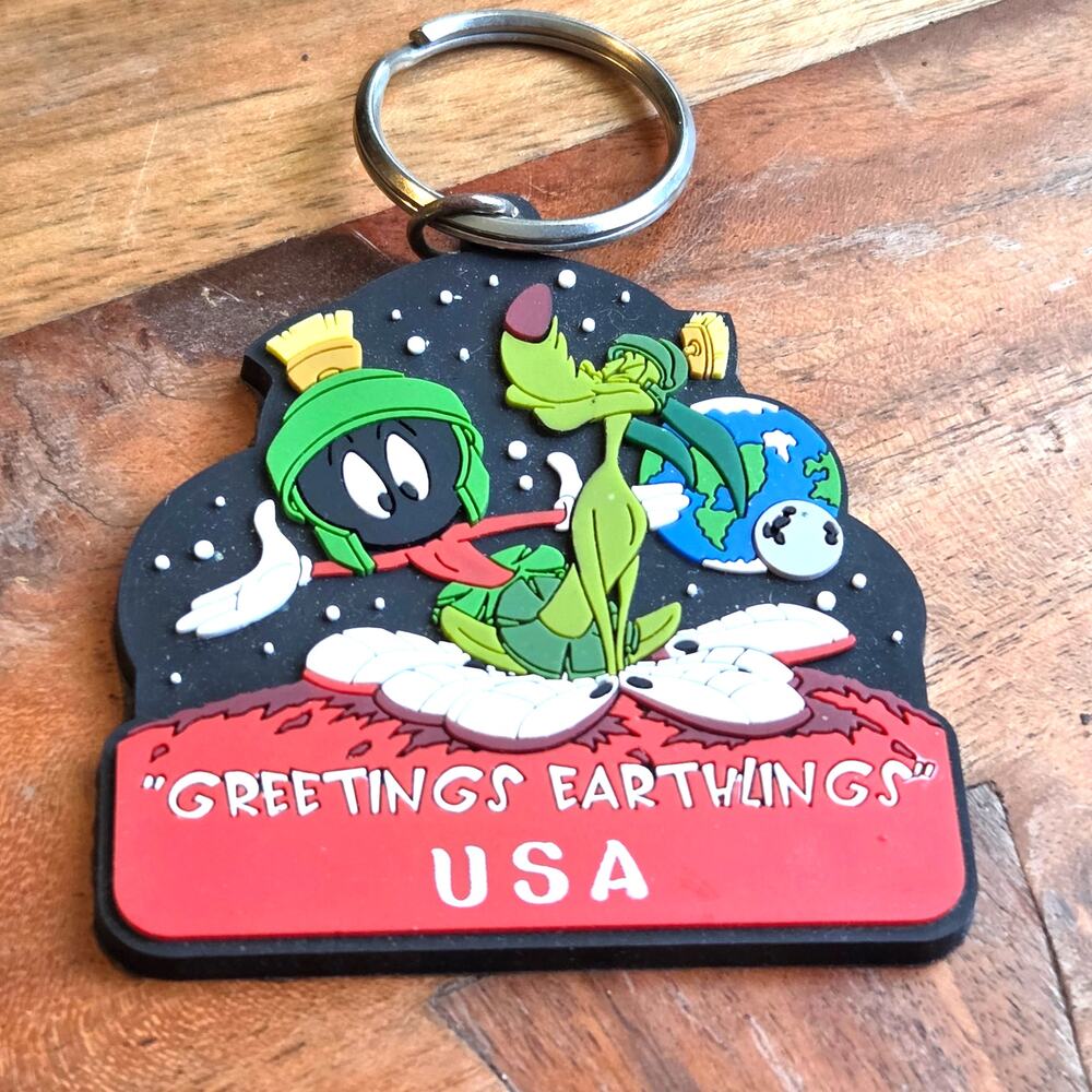 Marvin the Martian 1996 Warner Brothers Looney Tunes Keychain USA